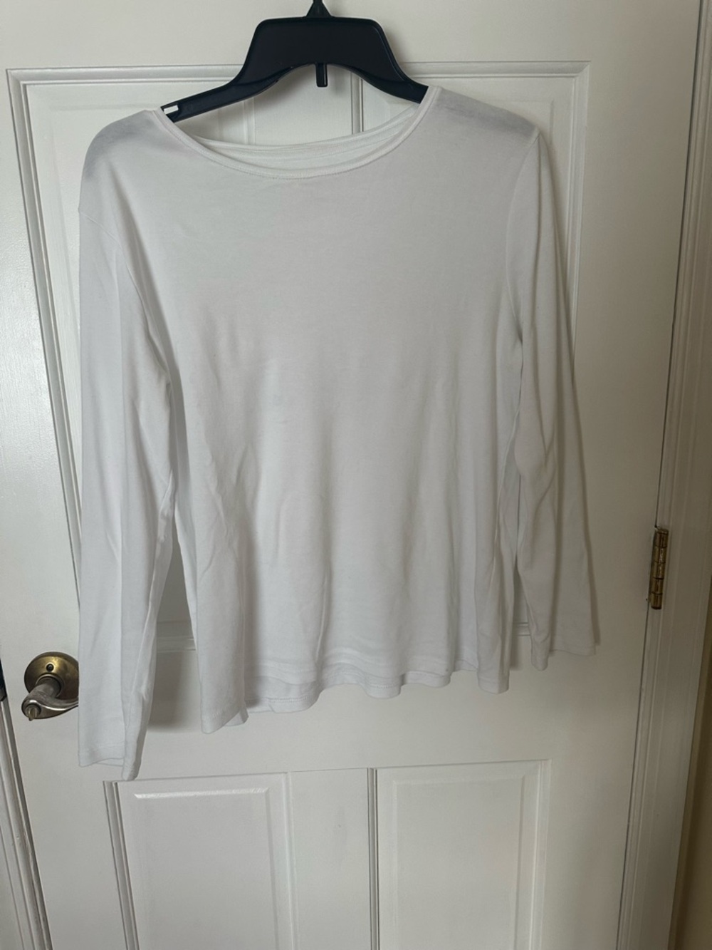 Talbots White Petite Crewneck Tee
